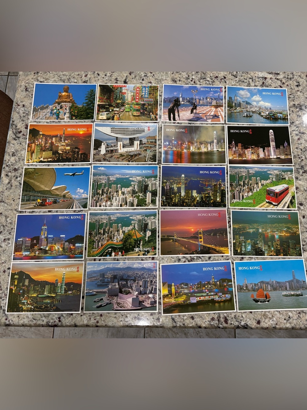 Hong Kong bundle of 20 new souvenir post cards All different